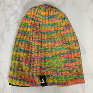 FORBUSITE Rainbow Slouchy Loose Knit Beanie Hat Cap Multicolor Unisex Mens Women